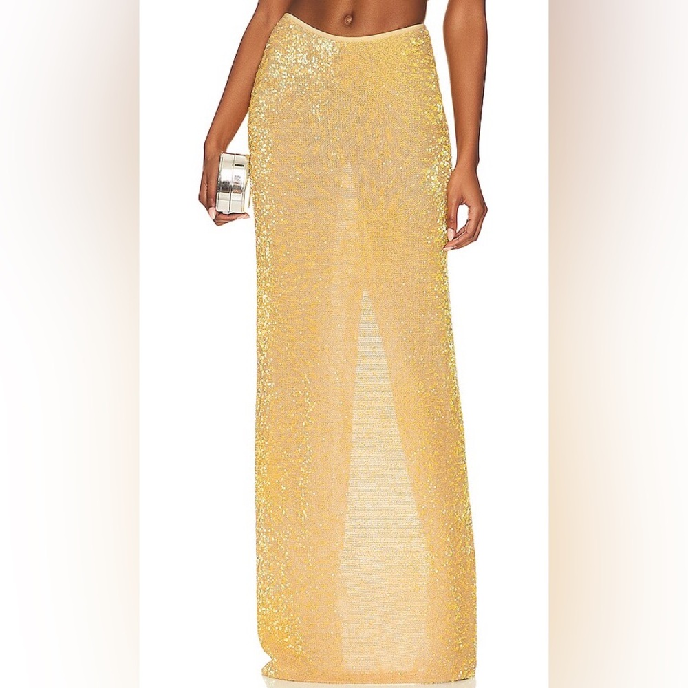 Natalie Rolt Desiree Sequin Maxi Skirt - Picture 2 of 9